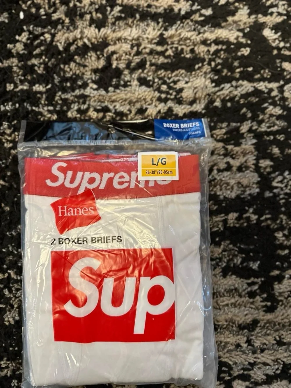 Supreme Hanes White Boxers 2 Pack